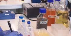 Photo of fluids, link to Research Centres
